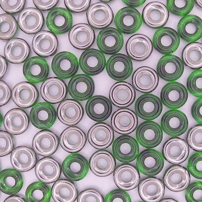 10mm ring in Chrysolite/Chrome