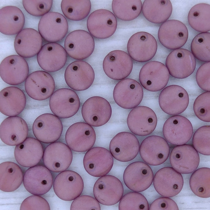 50 x 6mm lentils in Matt Metallic Blush