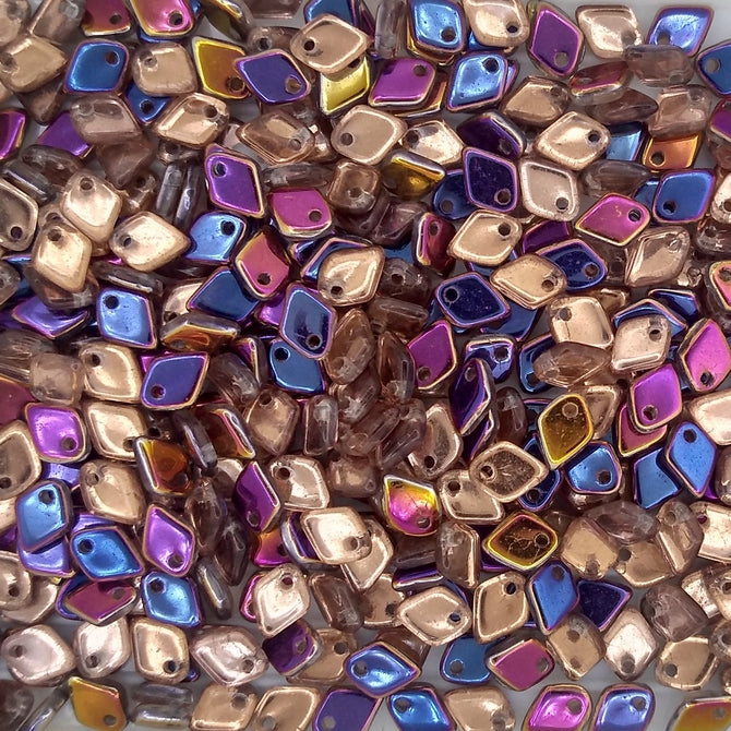 5g Dragon Scale beads in Crystal Sliperit