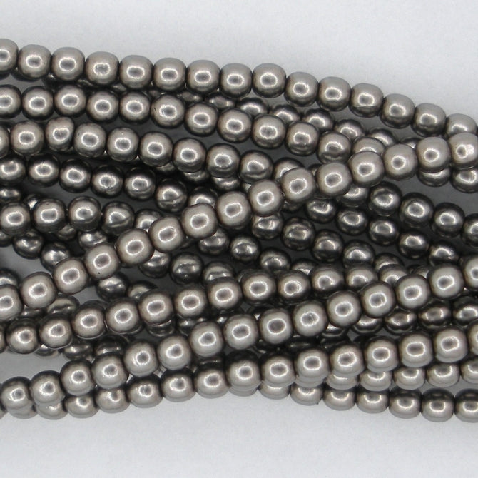 150 x 2mm round pearls in Latte