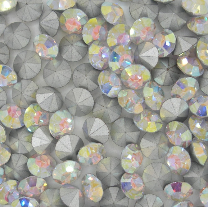 SS34 Chaton in Crystal AB (Vintage Swarovski)