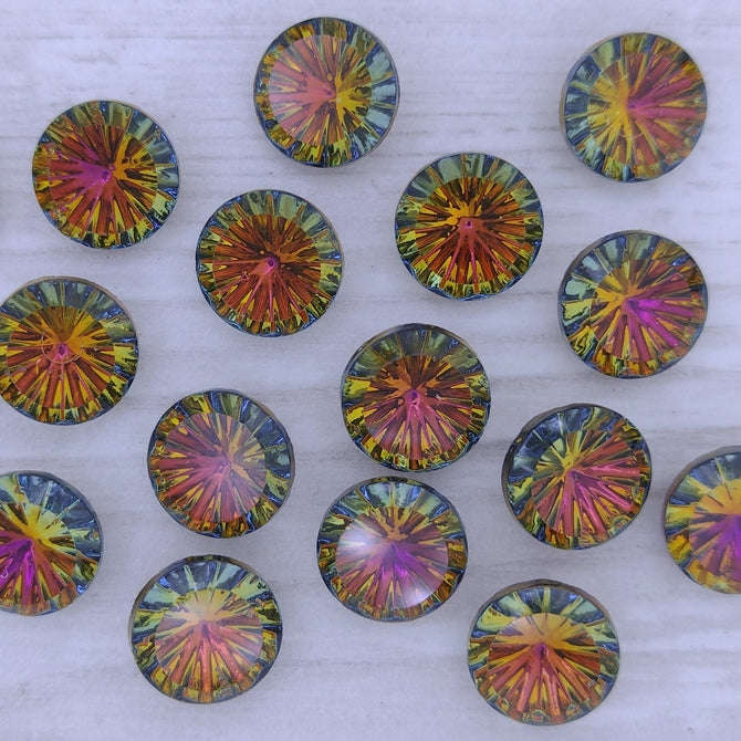 10mm Crystal Volcano chaton from Germany