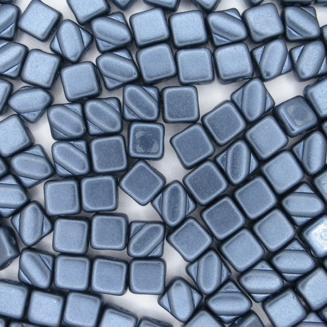 25 x 6mm Silky beads in Pastel Montana