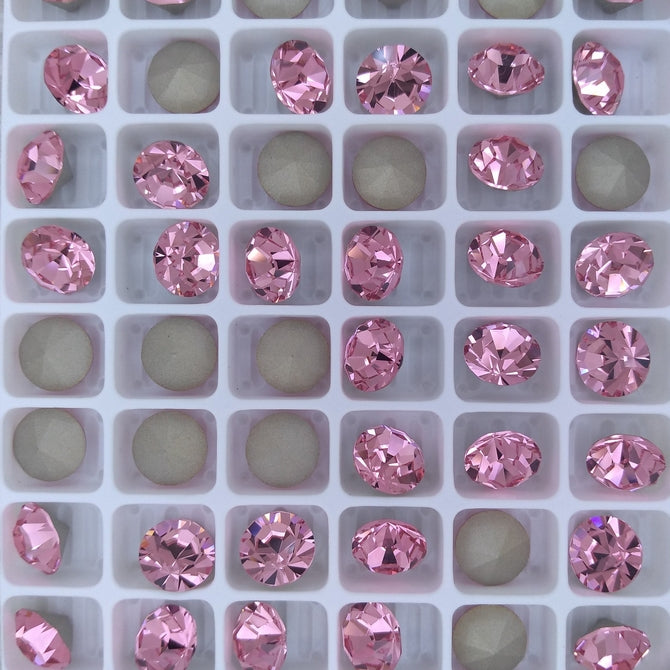 SS39 or 8.3mm Chaton Maxima in Light Rose (Preciosa)