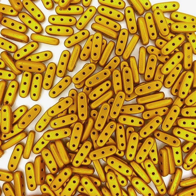 25 x CzechMate beams in Matt Metallic Goldenrod