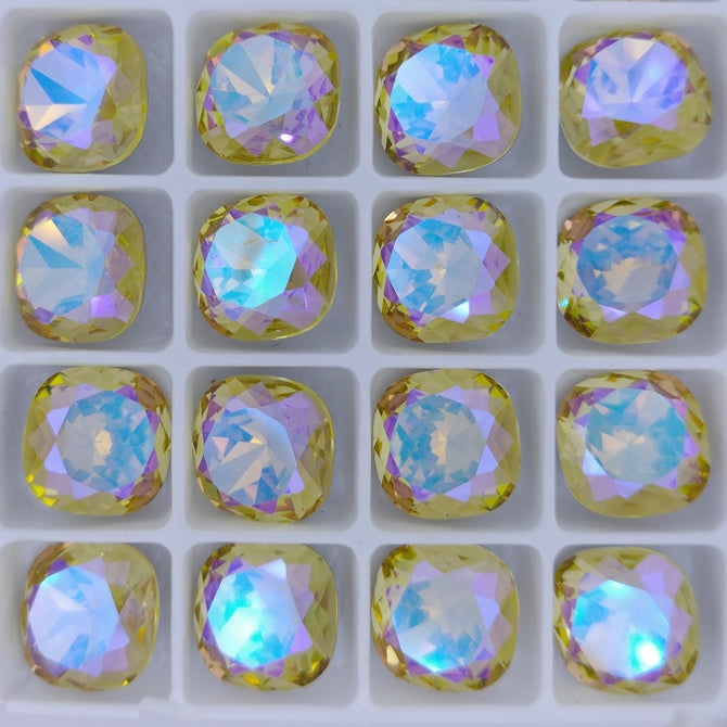 12mm round square in Jonquil Shimmer (Aurora)