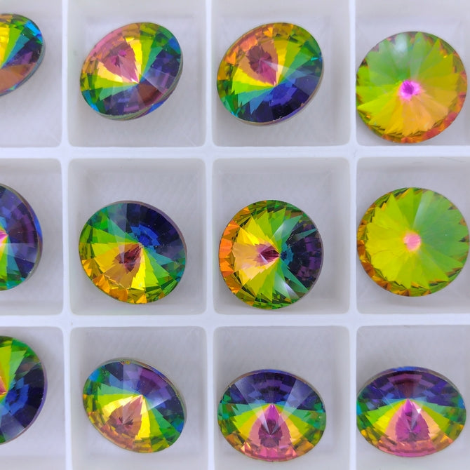 16mm rivoli in Crystal Vitrail Medium (Aurora)