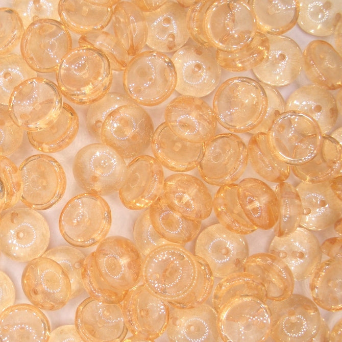 25 x piggy beads in Crystal Champagne