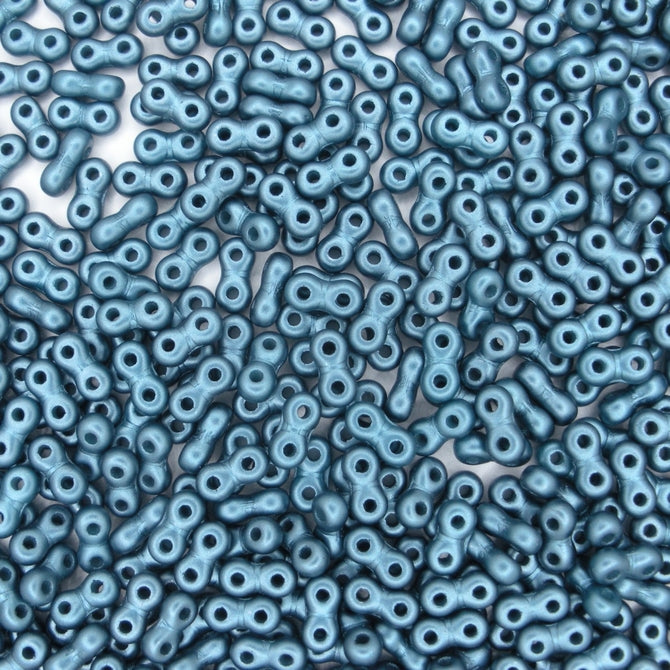 5g x 6mm Infinity beads in Pastel Petrol