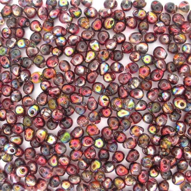 10g x 3.4mm Miyuki drops in Magic Wine