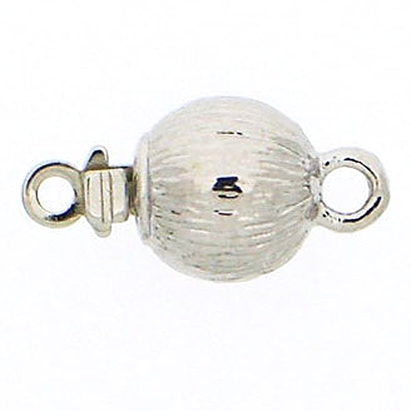 Claspgarten Rhodium textured clasp with 1 row 13795 - 6mm - no packaging