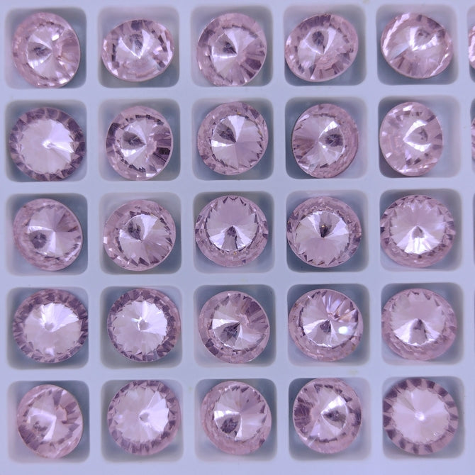 10.7mm rivoli in Light Rose (Aurora)