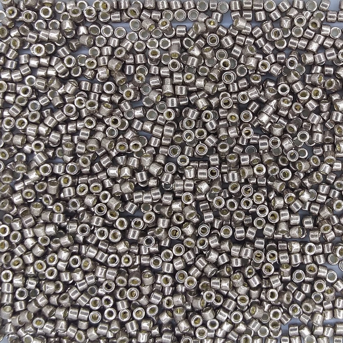 DB1852 - 5g Size 11/0 delicas in Duracoat Galvanised Pewter