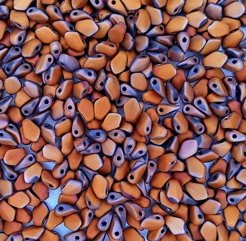 5g Gekko beads in Matt Full Crystal Sunset