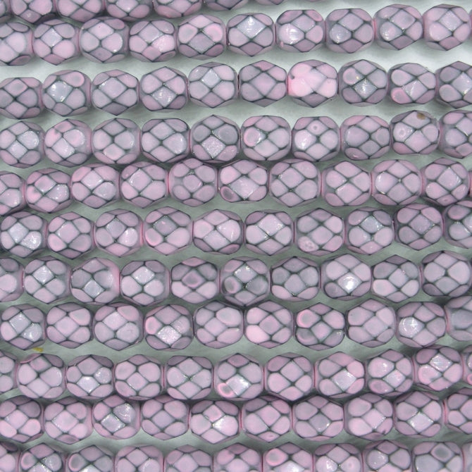 25 x 6mm snake skin beads in 39059