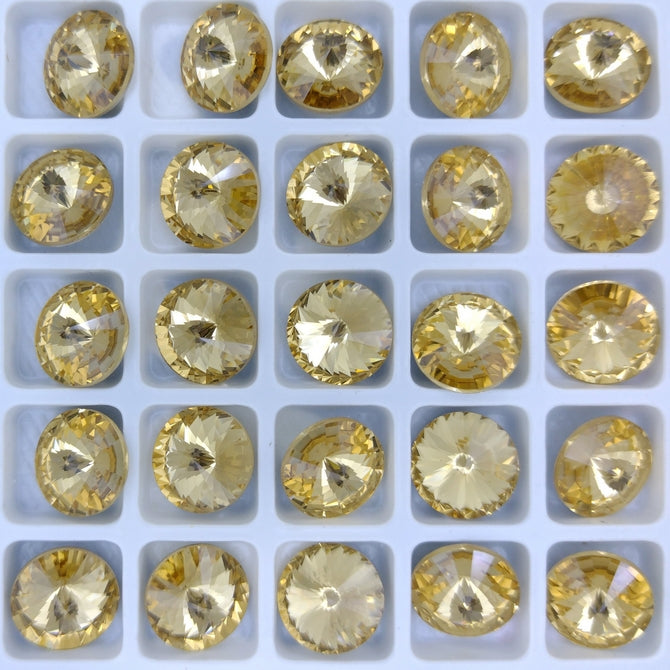 10.7mm rivoli in Light Colorado Topaz (Aurora)