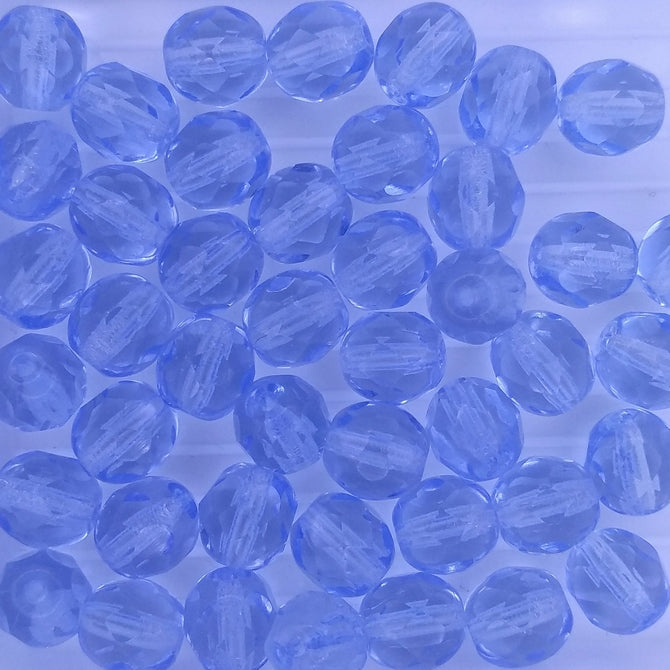 15 x 7mm faceted beads in Sapphire Blue