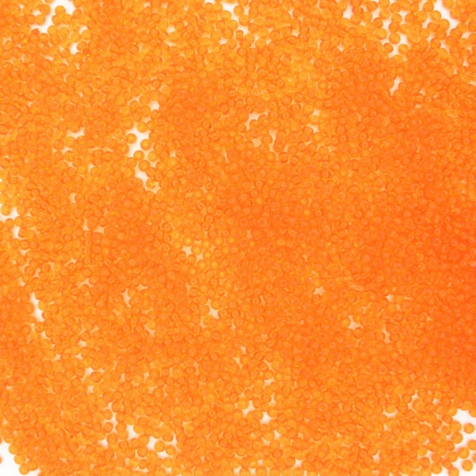 5g Size 16/0 Czech seed beads in Orange