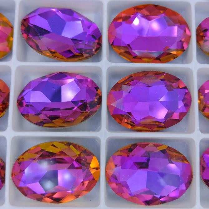 30x20mm Oval in Crystal Violet Blue (Aurora)