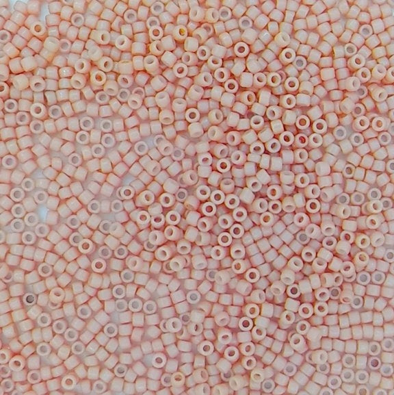 0764 - 5g Size 15/0 Toho seed beads in Opaque Frosted Shrimp