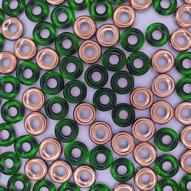 10mm ring in Chrysolite/Capri Gold