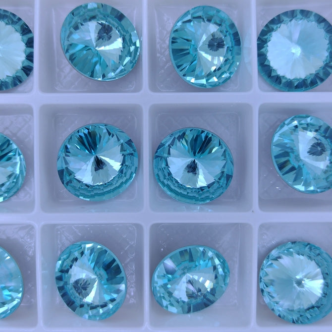 16mm rivoli in Aquamarine (Aurora)