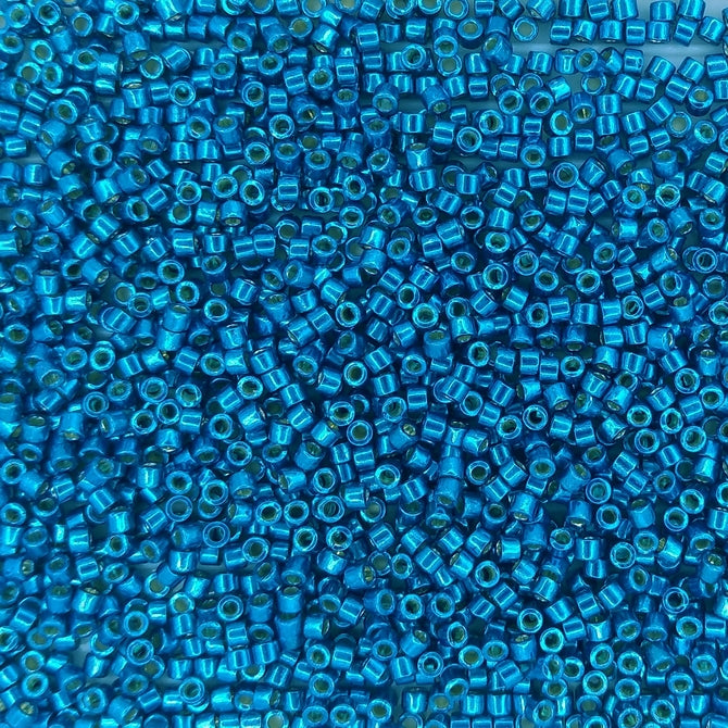 DB2514 - 5g Size 11/0 delicas in Duracoat Galvanised Dark Capri Blue