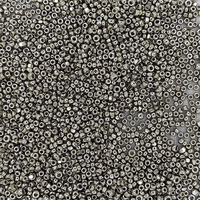 1g of Size 13/0 Czech charlottes in Marcasite