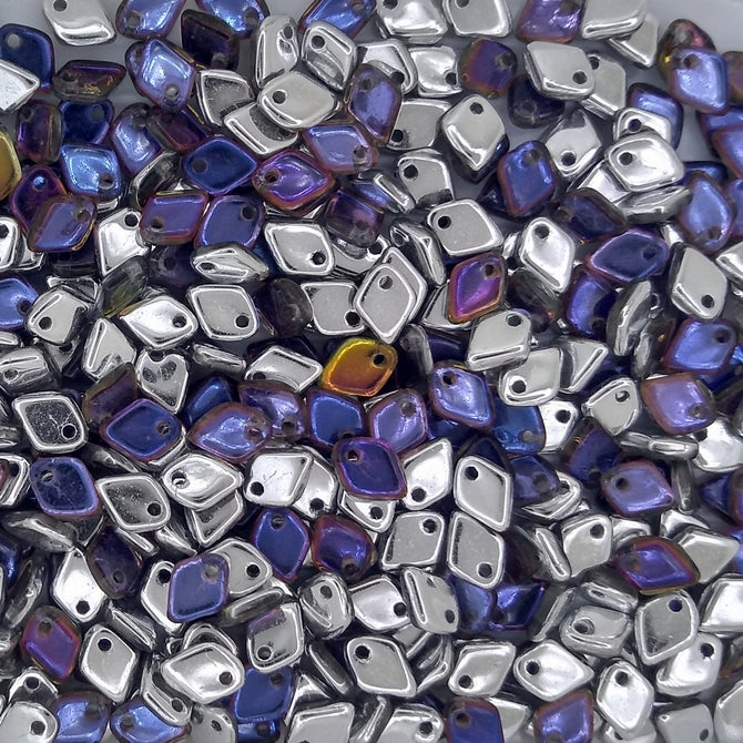 5g Dragon Scale beads in Crystal Volcano