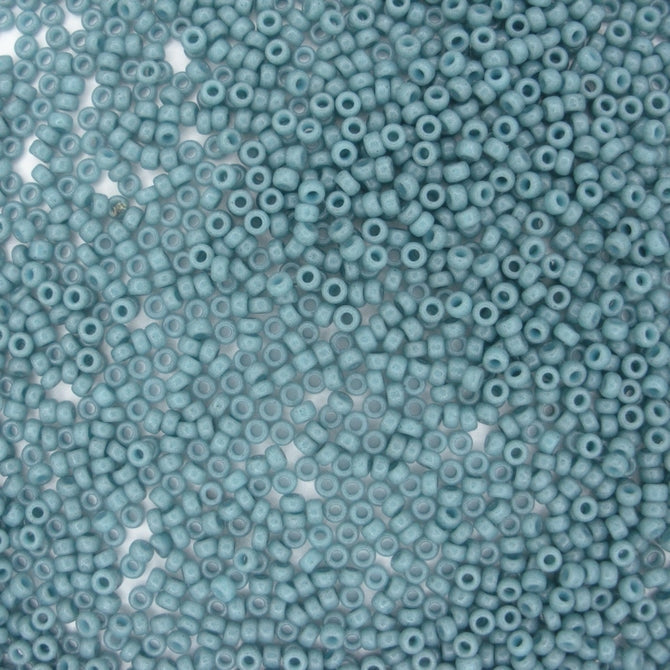 1685 - 10g Size 11/0 Miyuki seed beads in Dyed Semi Frosted Opaque Shale