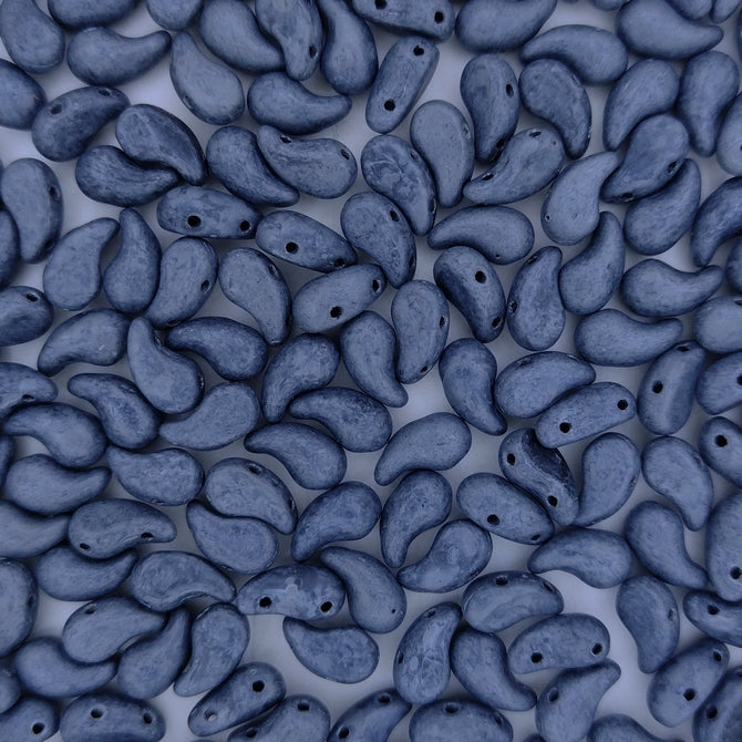 20 x Right Zoliduo beads in Matt Gunmetal