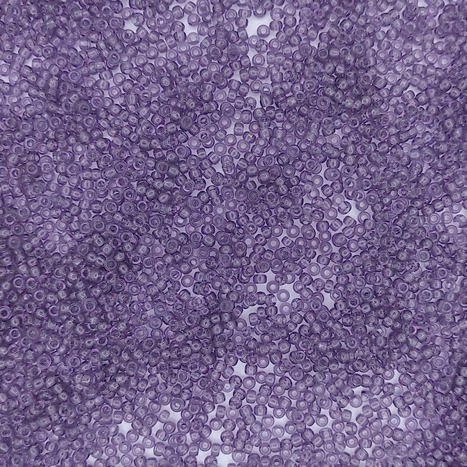 0157 - 10g Size 11/0 Miyuki seed beads in Transparent Amethyst