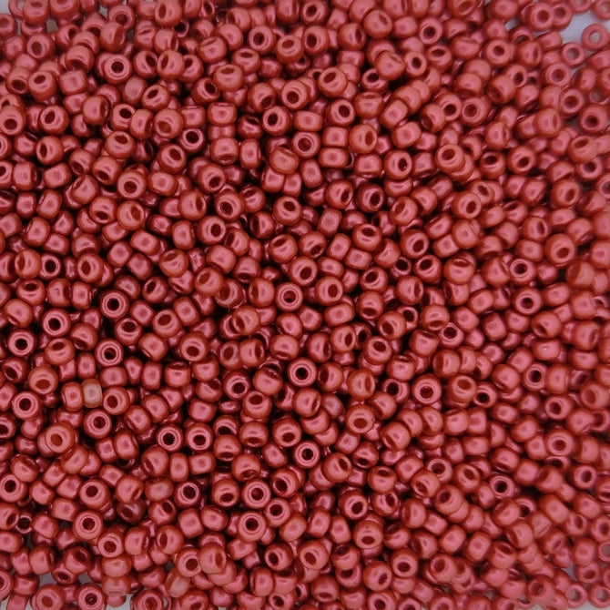 4591 - 10g Size 11/0 Miyuki seed beads in Lava Red