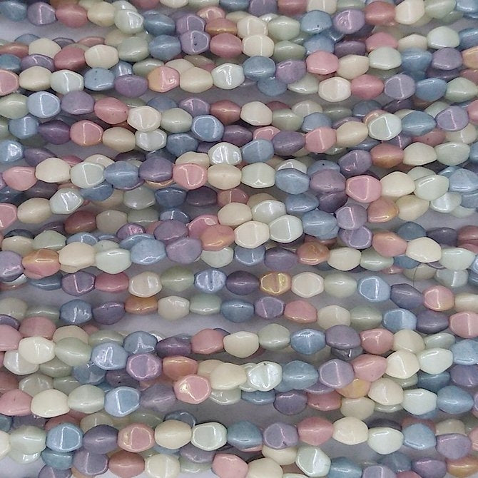 35 x Pinch beads in "Pinch of Elegance" spring mix (3x5mm)