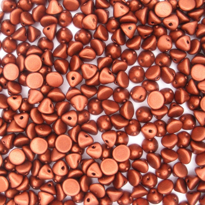 25 x Button beads in Copper