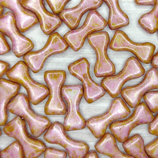 15 x Bow Ties in Opaque Rose Picasso