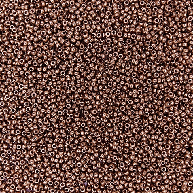 0457L - 10g Size 11/0 Miyuki seed beads in Metallic Light Bronze
