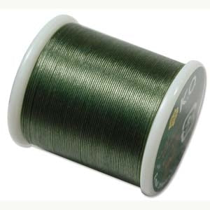 12OL - 50m KO beading thread in Dark Olive