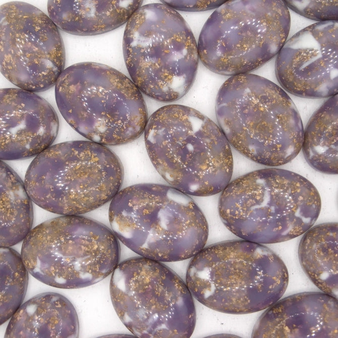 Cab28 - 18x13mm cabochon in Purple Matrix (Vintage)