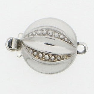 Claspgarten Silver clasp with 1 row 12710 - 11mm