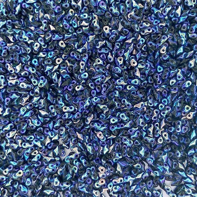 5g Super8 beads in Full Black AB