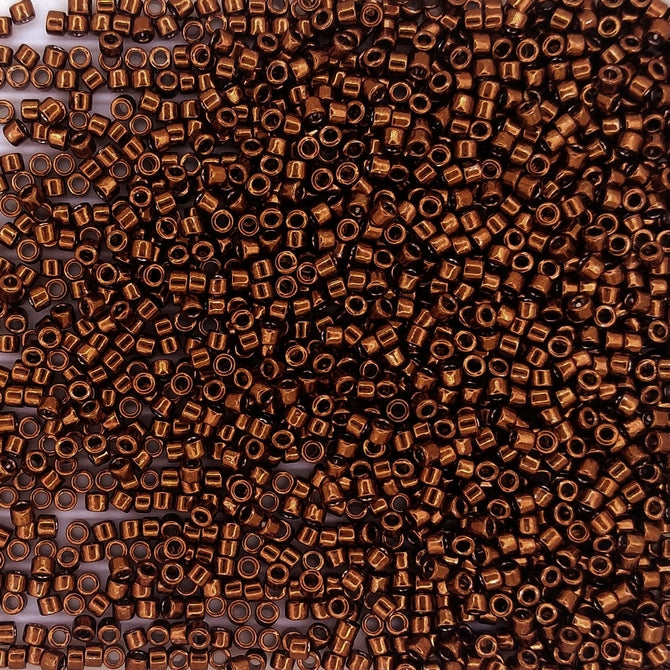 DB0461 - 5g Size 11/0 delicas in Galvanised Copper