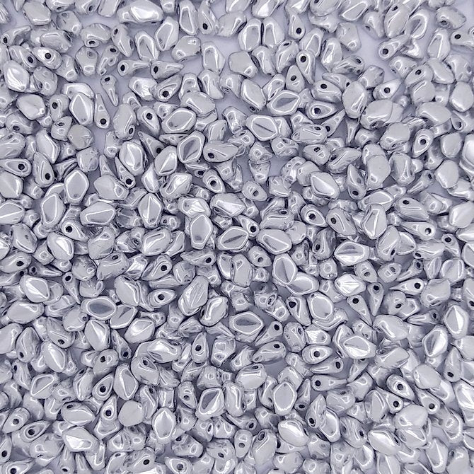 5g Gekko beads in Full Silver