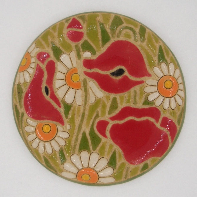 CED-13-A Daisies and Poppies Pendant from Golem Studio