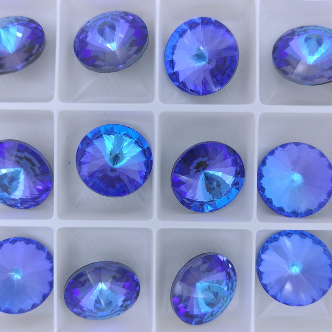 16mm rivoli in Crystal Army Green Delite (Aurora)