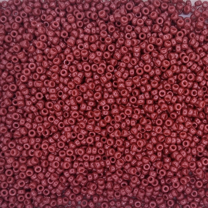 4469 - 5g Size 15/0 Miyuki seed beads in Duracoat Opaque Jujube