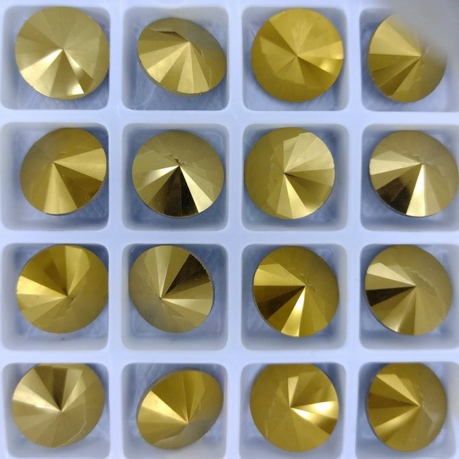 14mm rivoli in Crystal Dorado (Aurora)