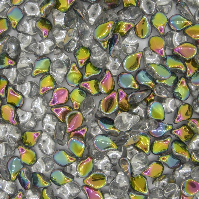 30 x pip beads in Crystal Vitrail