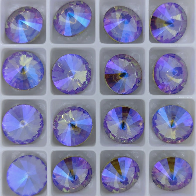 12mm rivoli in Violet Shimmer (Aurora)