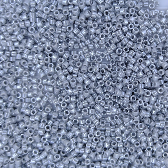 DB1570 - 1g Size 11/0 delicas in Opaque Ghost Grey Lustre